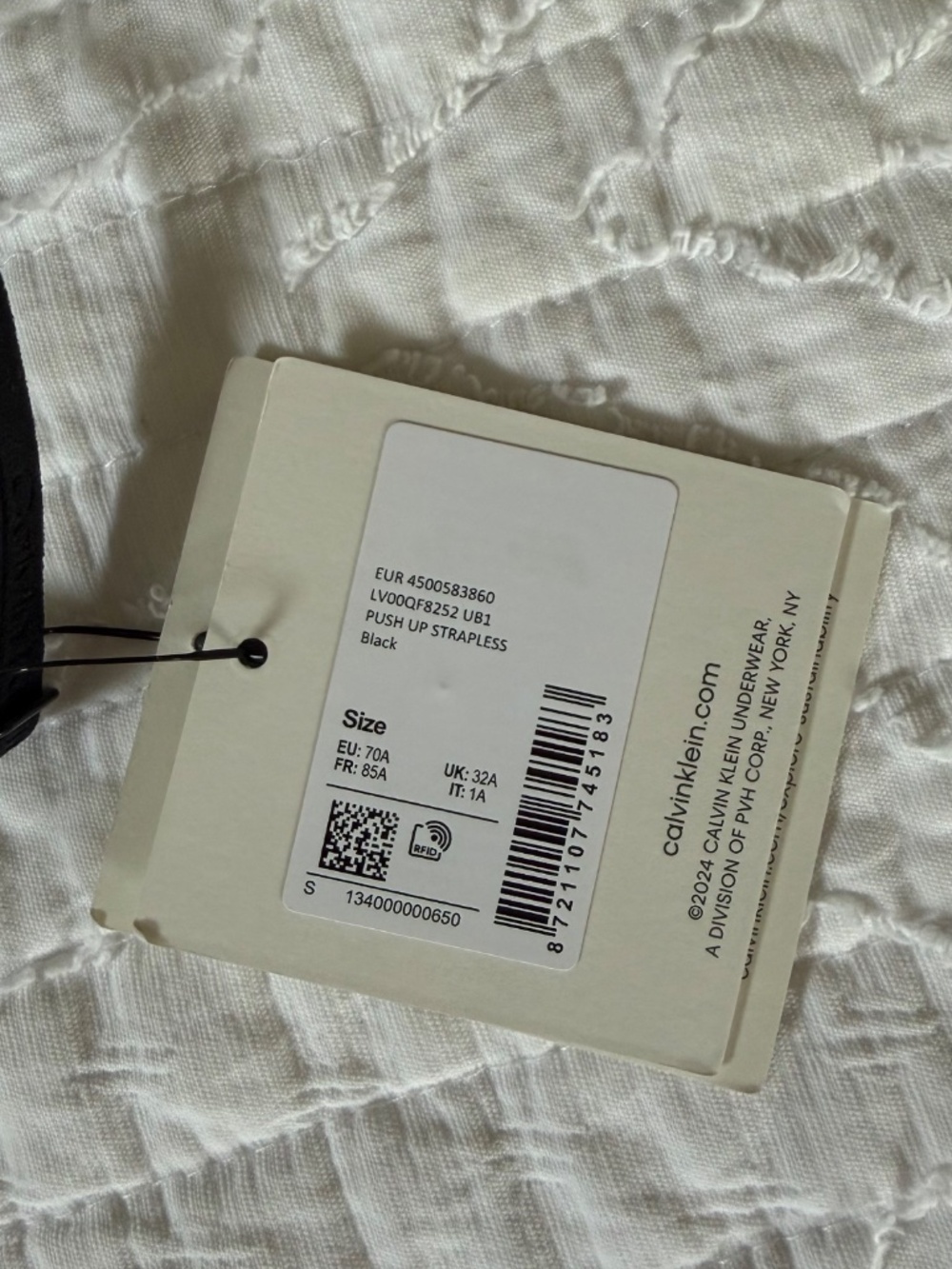 NWT Calvin Klein Push-Up Bra – Black – 32A (WILL BE GOOD FOR 30A) - Picture 6 of 6